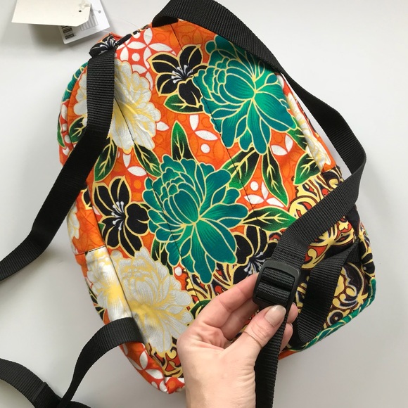 UO Floral Peonies Tapestry Recycled Eco Backpack - Picture 3 of 5